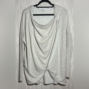 Athleta Light Grey Long Sleeve Top
